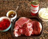 Foto del paso 1 de la receta: Rueda de jamón de cerdo, con cerveza