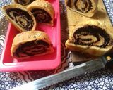 Foto langkah ke 6 dari resep Roti gulung kismis coklat.