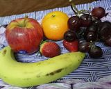 A picture of step 1 of Fruits Mocktail 🍎🍓🍊🍌🍇.