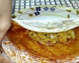 A picture of step 5 of Left over roti nasta in 10 minutes.
