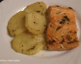 Foto del paso 1 de la receta: Salmón al horno con patatas