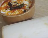 A picture of step 3 of Banana Stem Raita.
