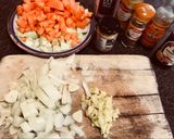 A picture of step 1 of Katsu Curry.