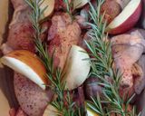 Almával sült csirke recept fázis 1 fotója