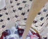 A picture of step 1 of Mango 🥭 n 🍒Cherry milk 🥛shake 😋.