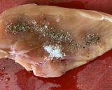 A picture of step 1 of Chicken Steak with Chimichurri.