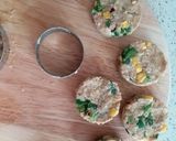 A picture of step 4 of Soya keema mix veg tikki.