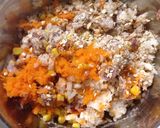 A picture of step 4 of Beet and Bean Veggie Burgers.
