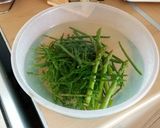 A picture of step 3 of Vickys Bean, Asparagus and Samphire Salad.