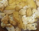 A picture of step 2 of Rohu cauliflower curry.