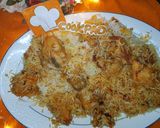 A picture of step 17 of Chicken tikka biryani.