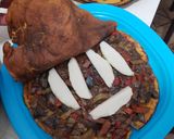 Foto del paso 12 de la receta: Crepes de calabaza rellenos de vegetales salteados