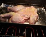 A picture of step 3 of Spatchcock BBQ chicken.