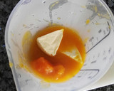 Foto del paso 3 de la receta: Crema de zanahoria, calabaza y queso con jamón