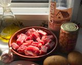 A picture of step 1 of Baked Rice with Asturian Chorizo and Ontinyent Sausages.