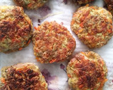 Foto del paso 3 de la receta: Tortitas de avena y verdura (sin huevo)