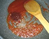 A picture of step 8 of Garlic ketchup fries.