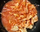Foto del paso 10 de la receta: Quesadillas de jamón ibérico, tinga de pollo y setas con pico de gallo