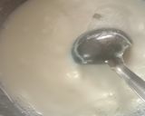 A picture of step 1 of Kesar pista rabri.