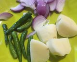 A picture of step 2 of Methi khichdi.
