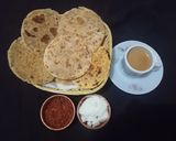 A picture of step 4 of Wheat bran and mix flour mini bhakri.