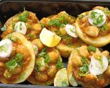 A picture of step 9 of English Jacket Potato Bar with Indian flavours.