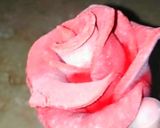 A picture of step 9 of Valentines day special fondant red rose cake topper.
