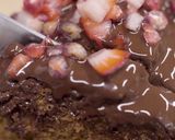 A picture of step 8 of Yogurt pound cake with chocolate and extra virgin olive oil icing.