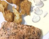 Foto langkah ke 7 dari resep Fried Cauliflower with Creamy Mushroom Sauce.