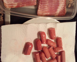 Foto del paso 1 de la receta: Salchichas con bacon (microondas)