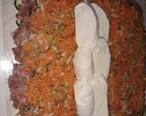 Cukkinibe göngyölt sajtos, répás vagdalthús 🥕 recept fázis 6 fotója