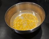 A picture of step 1 of Matar Dal Fritters.
