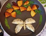 A picture of step 3 of Leftover Idli fry for kids.