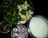 A picture of step 1 of Lady fingers curry.