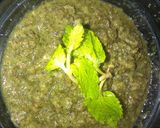A picture of step 4 of Mint chutney.