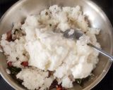 A picture of step 4 of Banyard Millet Curd rice.