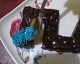 Foto langkah ke 3 dari resep Kue Ultah Wafer Coklat (no backing/masak).