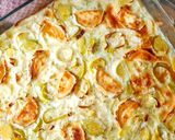 Une image de l'étape 4 de Gratin de poireaux au chèvre.