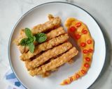 Foto langkah ke 4 dari resep Aromatic Tempeh Fries with Rawit Mayonnaise.