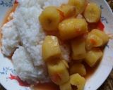 A picture of step 4 of Boiled Matoke with rice #authormarathon.