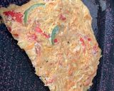 A picture of step 4 of Veggies omelette.