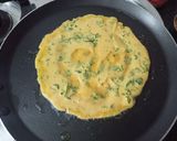 A picture of step 6 of Paneer Stuffed Besan Chilla.