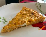 Φωτογραφία βήματος 5 της συνταγής Πίτα με κολοκύθα χωρίς φύλλο με δυόσμο φέτα κεφαλοτύρι και τραχανά