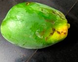 A picture of step 1 of Raw Papaya Subzi.