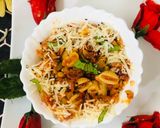 A picture of step 4 of Orzo pasta.