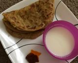 A picture of step 9 of Aloo(Potato) parata.