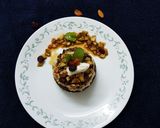 A picture of step 4 of Mandia Jau with Sour Cream & Rajma Patties.