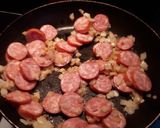 Une image de l'étape 3 de Gratin aux saucisses fumées et reblochon.