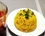A picture of step 3 of Coriander lemon rice.
