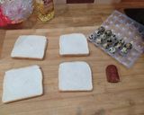 Foto del paso 3 de la receta: Pan con huevos de codorniz y chorizo